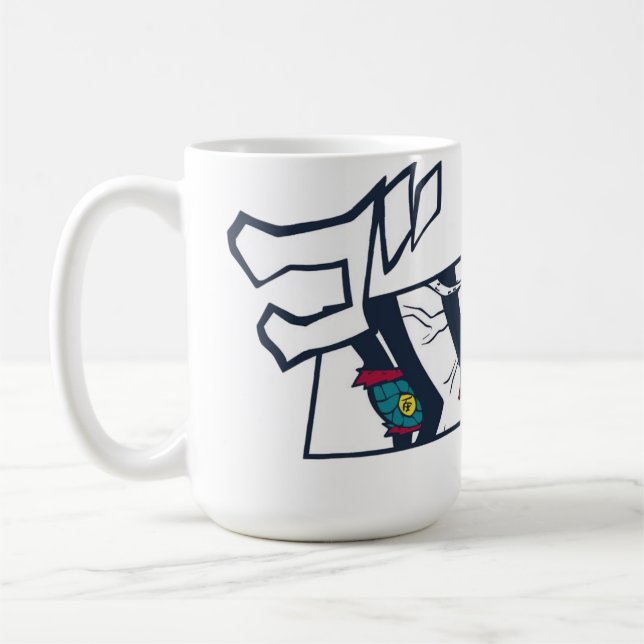 ☕🔥Crimson Fist Café Mug (Left)