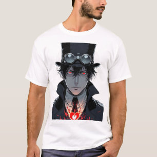 Crimson Flame Top Hat Shirt