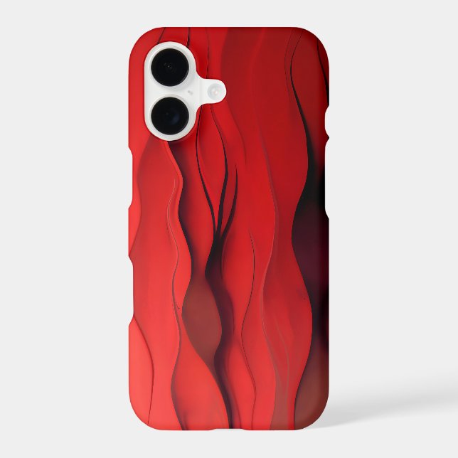 Crimson Flow – Abstract Red Waves of Motion (Back)
