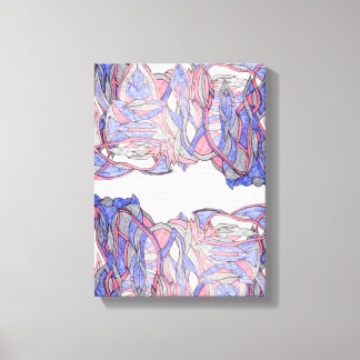 Crimson Flow Geometric Abstract Wall Decor