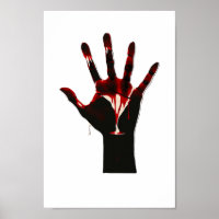 Crimson Flow – Graphic Hand Expression
