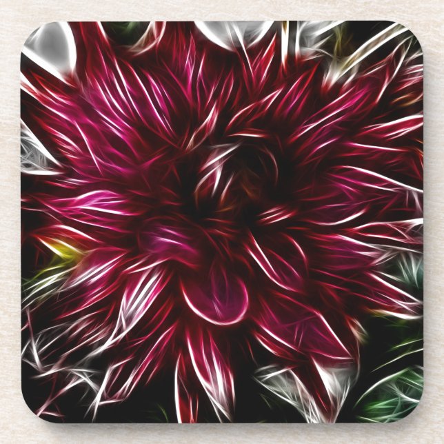 Crimson Flower Coaster (Front)