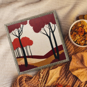 Crimson Forest Photo Print