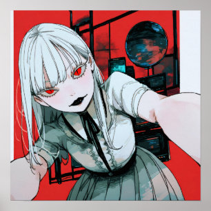 Crimson Gaze Poster