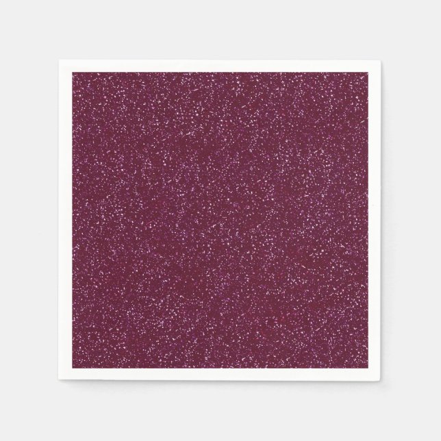 Crimson glitter napkin (Front)