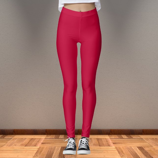 Crimson Glory Solid Colour Leggings (Creator Uploaded)