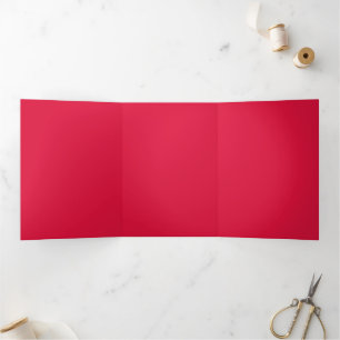 Crimson & Gold Trifold Invitation Card – Customize