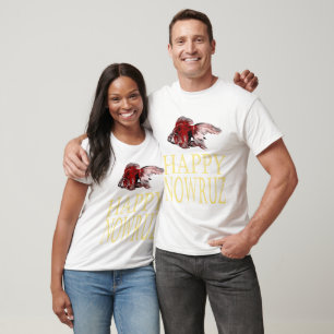 Crimson Goldfish Happy Nowruz Wishes T-Shirt