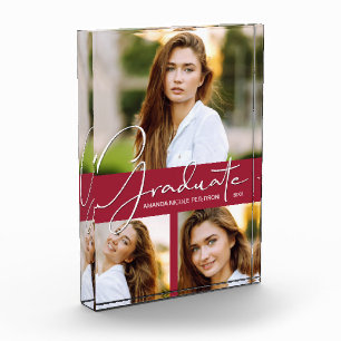  Crimson Graduation Collage Photo Block