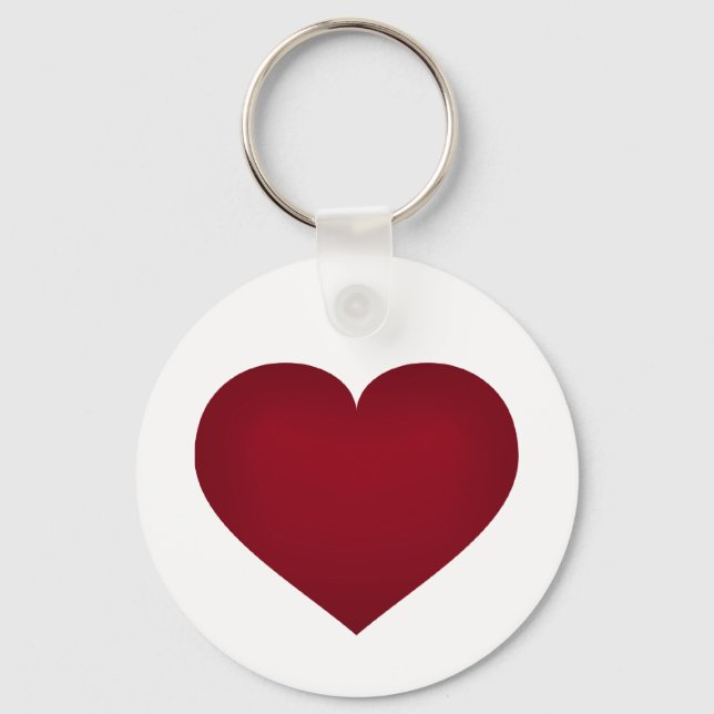 Crimson heart key ring (Front)