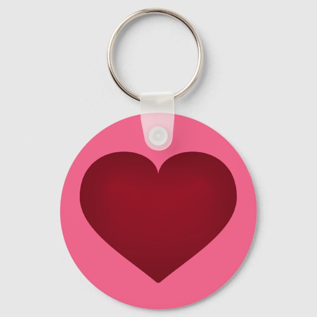 Crimson heart key ring (Front)
