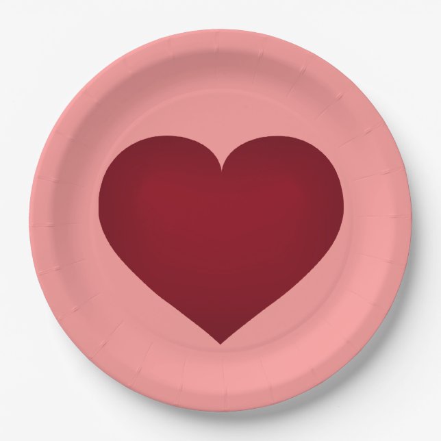 Crimson heart plate (Front)
