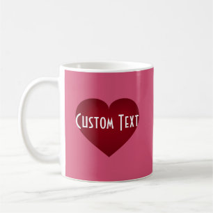 Crimson Heart Valentine Coffee Mug