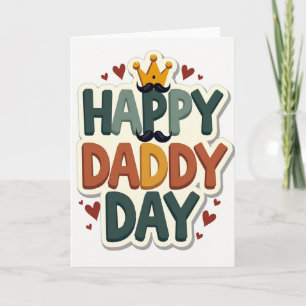 Crimson Hearts Daddy Day Card