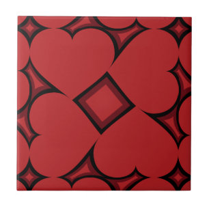 Crimson Hearts Tile