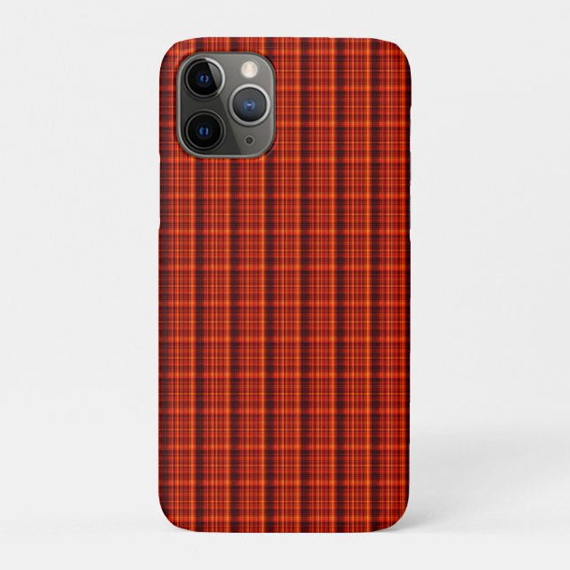  Crimson Highland Charm; Red Tartan Print Case-Mate iPhone Case (Back)