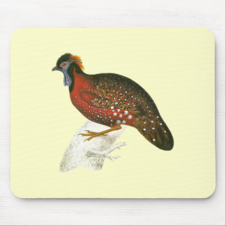 Crimson Horned Pheasant Mouse Mat