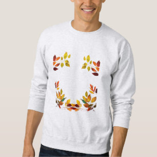 Crimson Leaves - Elegant Autumn Design on Basic  Sweatshirt