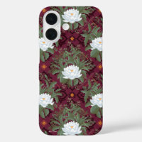 Crimson Lotus Elegance Pattern - The White Lotus