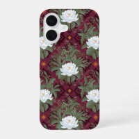 Crimson Lotus Elegance Pattern - The White Lotus