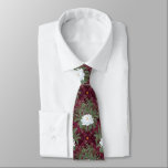 Crimson Lotus Elegance Pattern - The White Lotus Tie<br><div class="desc">Indulge in the rich, luxurious charm of The White Lotus with this officially licensed Crimson Lotus Elegance design. Featuring bold white lotus blooms surrounded by lush tropical foliage, set against a deep maroon background with intricate accents, this pattern exudes sophistication and exotic allure. The striking contrast of earthy greens and...</div>