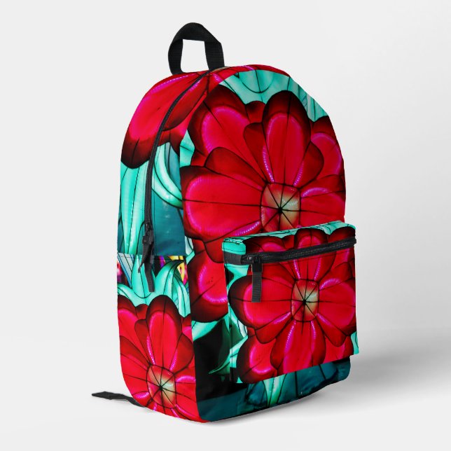 Crimson Majesty  Printed Backpack (Back Corner Left)