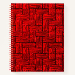 Crimson Maze Spiral Notebook