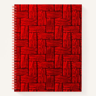 Crimson Maze Spiral Notebook