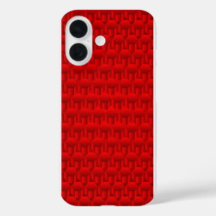Crimson Mesh iPhone 16 Case