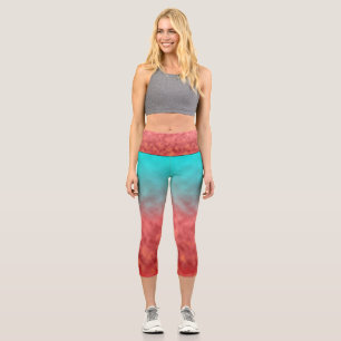 Crimson Mirage Capri Leggings