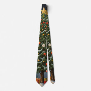 Crimson Noel Tie