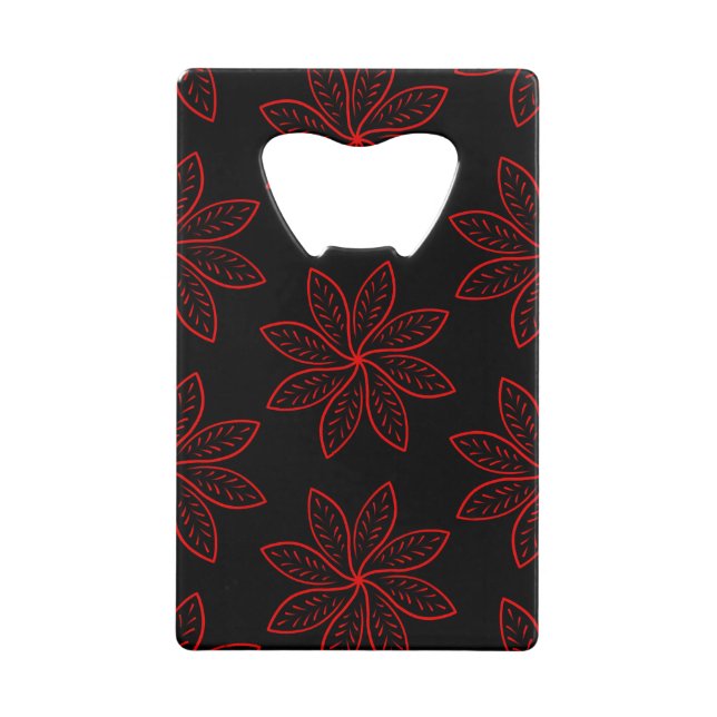 Crimson Pattern on Black  (Front)