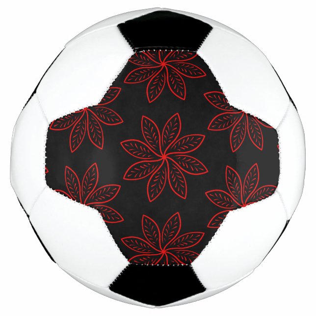 Crimson Pattern on Black  Football (Front)