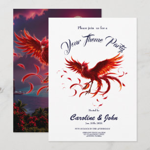 Crimson Phoenix of the Moonlit Tide.  Invitation