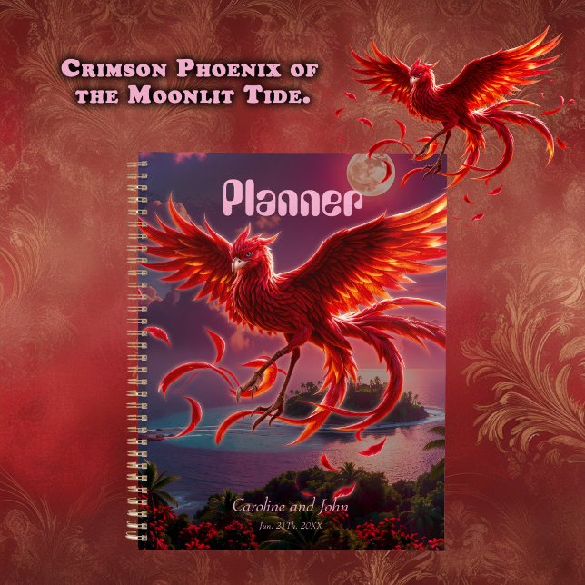 Crimson Phoenix of the Moonlit Tide.  Planner (Creator Uploaded)