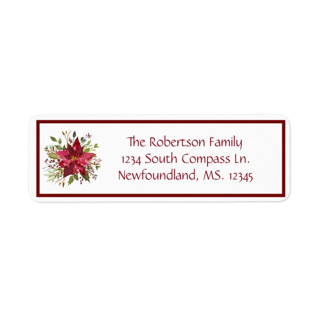 Crimson Poinsettia Boxed Red (Front)