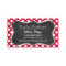 Crimson Polka Dots; Chalkboard look