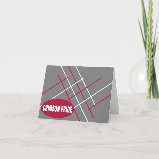 Crimson Pride Note Card (Front)