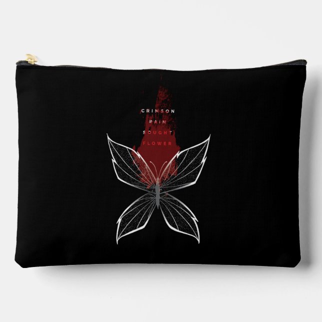Crimson Rain Sought Flower (eng) Accessory Pouch (Front)