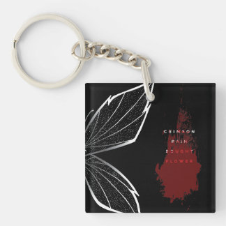 Crimson Rain Sought Flower (eng) Key Ring