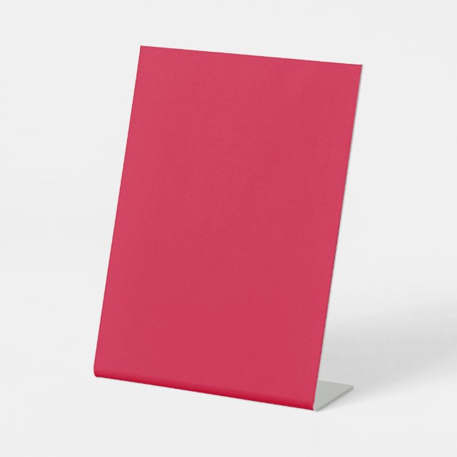 Crimson Red 6x8 Tabletop Sign – Customisable (Front)