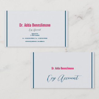 Crimson Red Business Card