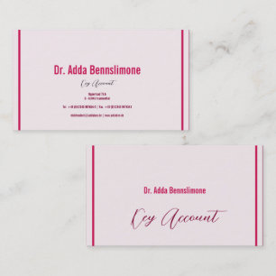 Crimson Red Business Card