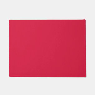 Crimson Red Custom Door Mat