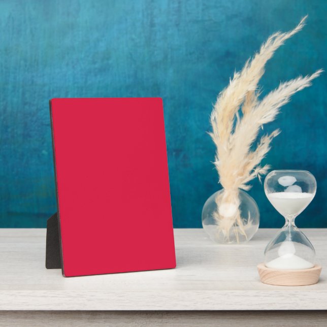 Crimson Red Custom Tabletop Plaque (Side)