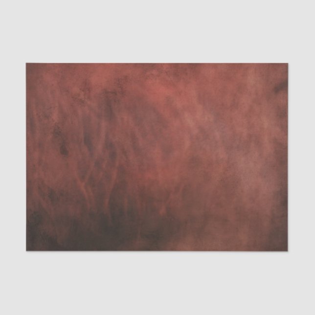 Crimson red dreamy haze distressed textured tissue paper (Front)