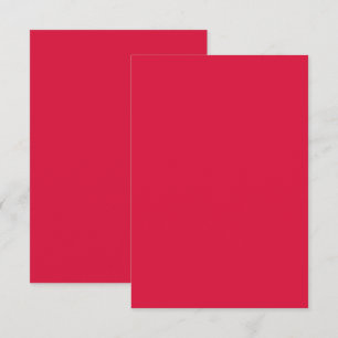 Crimson Red Flat Save the Date Card – Customisable
