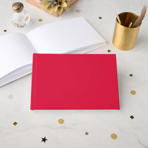 Crimson Red Foil Guestbook – Customisable
