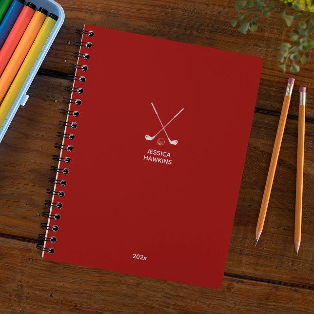 Crimson Red Golf Club Personal 2024 Weekly Planner (Creator Uploaded)