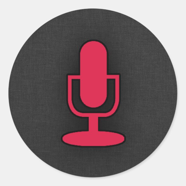 Microphone Stickers And Labels Zazzle Uk